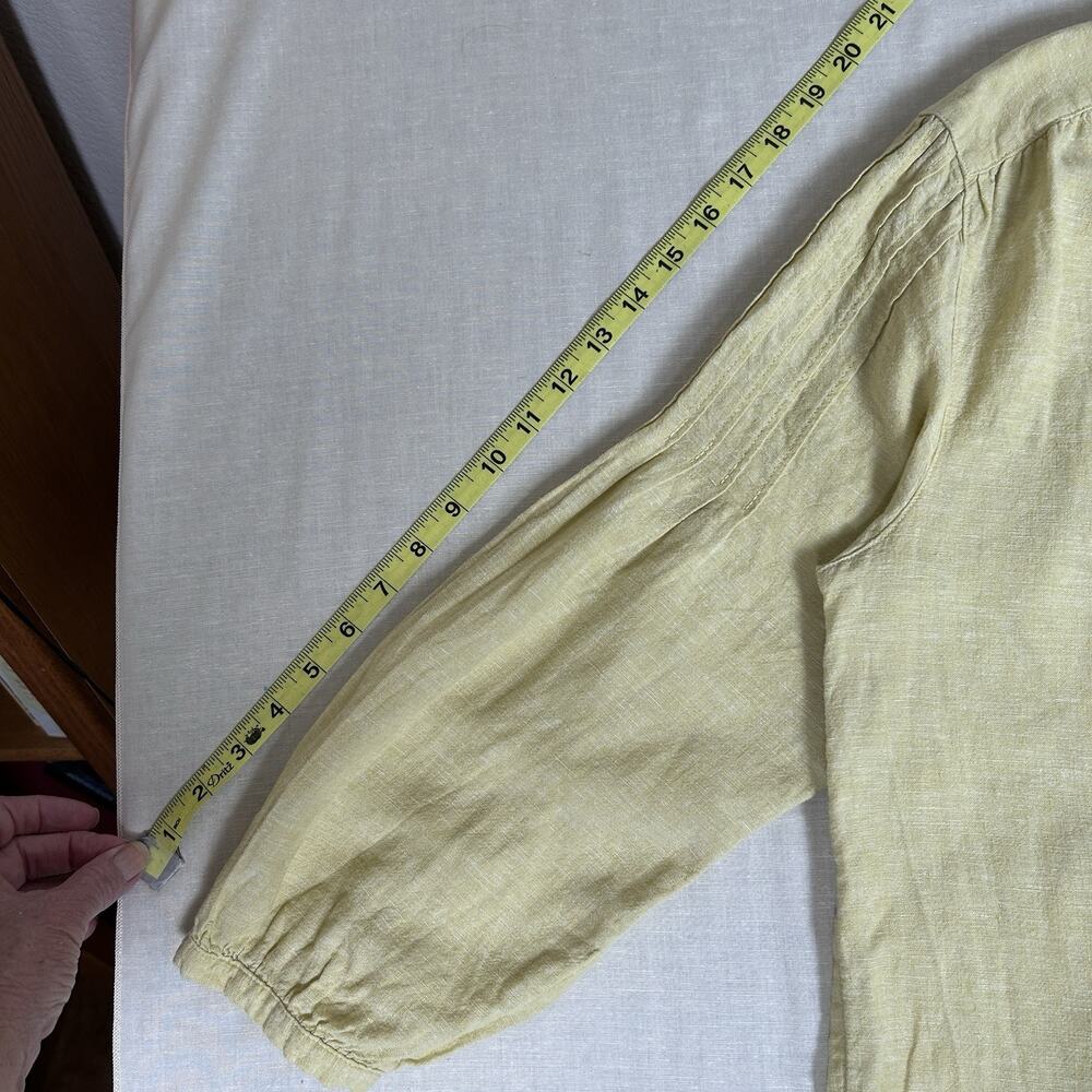 Joie Elevated Basic Linen Blend Button Front Blou… - image 6